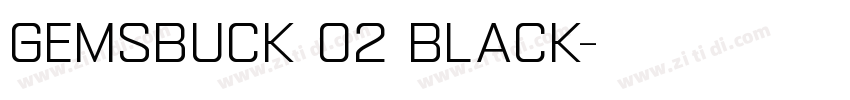 Gemsbuck 02 Black字体转换